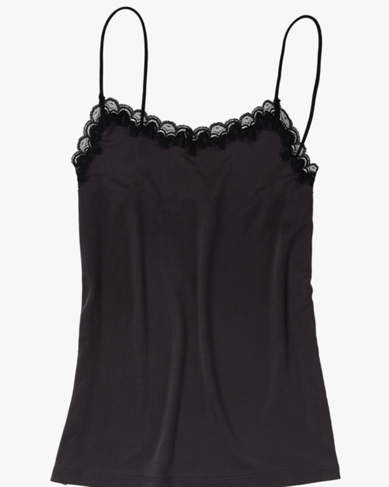 Front of a size 2X Soft Silk Camisole in Shale by Uwila Warrior. | dia_product_style_image_id:242408
